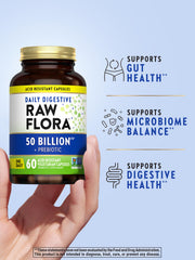 Five probiotic strains included in Raw Flora formulation