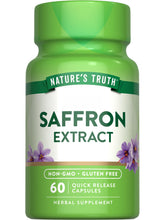 Nature's Truth Saffron Extract supplement bottle on white background