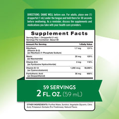 Nature's Truth Sublingual B Complex with B12 Berry Flavor bottle – 2 oz