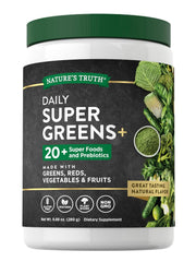 Nature's Truth Super Greens powder tub