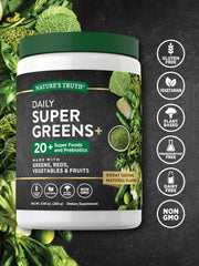 Prebiotics and greens components highlight