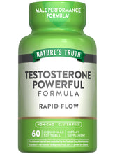 Nature's Truth testosterone supplement bottle front view supports daily vitality