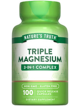 Nature's Truth Triple Magnesium Complex bottle on white background