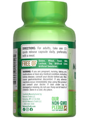 Product shot with packaging and capsules of Nature's Truth Triple Magnesium Complex