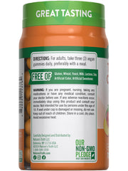 Serving illustration showing turmeric and ginger per serving