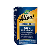 Bottle of Nature's Way Alive! Men's 50+ Ultra Multivitamin with 60 tablets