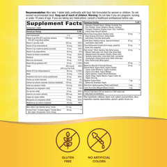Illustration of plant-based blends on the product label
