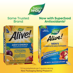 Gluten-free packaging claim for Nature's Way Alive! multivitamin