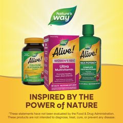 Alive! 50+ multivitamin emphasizing immune, eye, and energy support