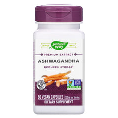 Bottle of Nature's Way Ashwagandha 60 capsules