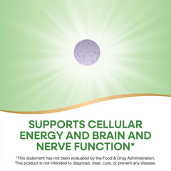Vegetarian and gluten-free labels for B12 lozenge