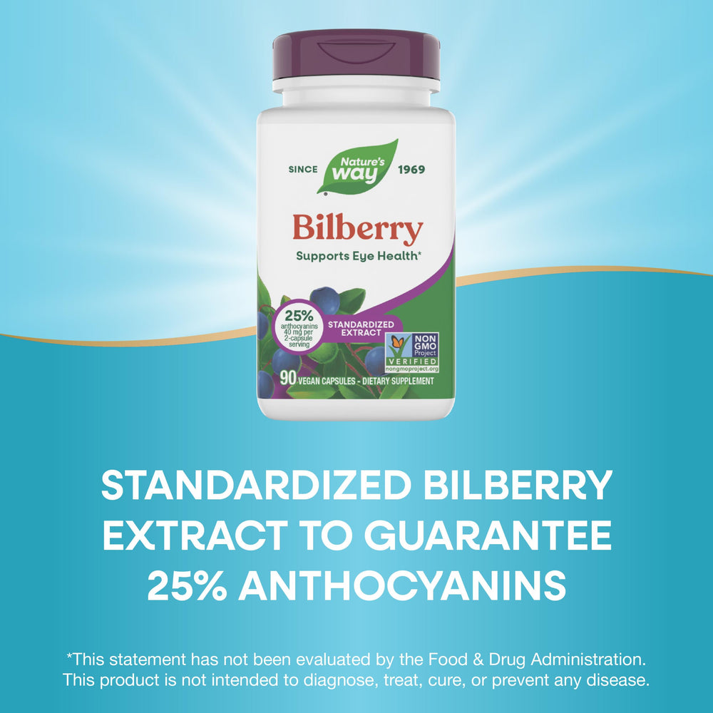 Label highlighting 25% anthocyanins standardization