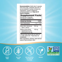 Dosing instruction: 2 capsules three times daily with food