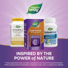 Nature's Way supplement label close-up showing nutrients and directions
