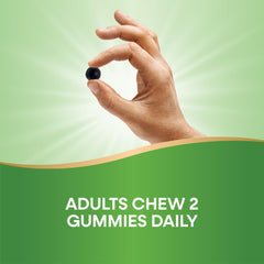 Adults chew two gummies daily dosage guidance