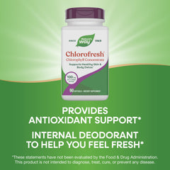 Nature's Way Chlorofresh detox pathway label emphasizing antioxidant-inspired benefits.