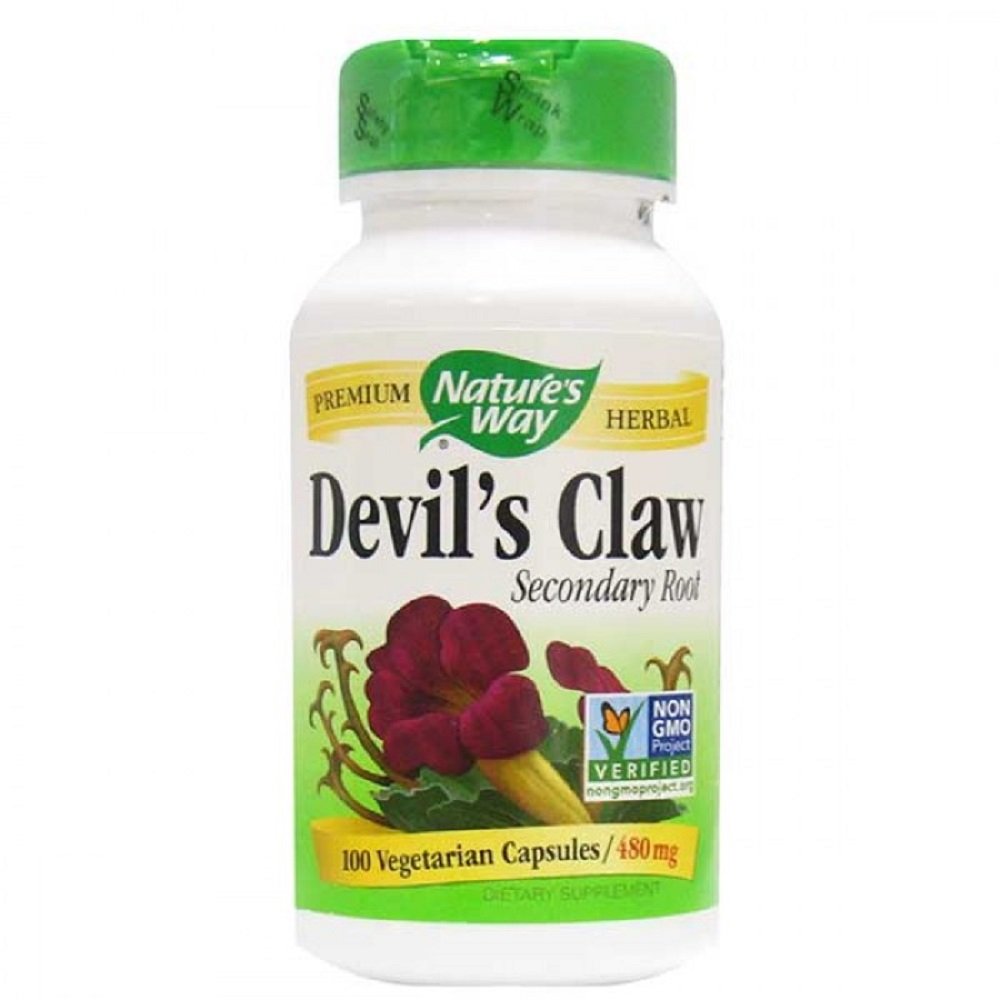 Devil's Claw Root 100 capsules per pack - Nature's Way packaging (Pack of 2)