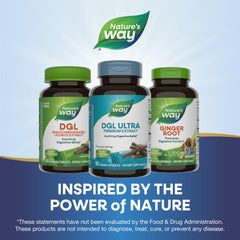Packaging variations of Nature's Way DGL Ultra bottles