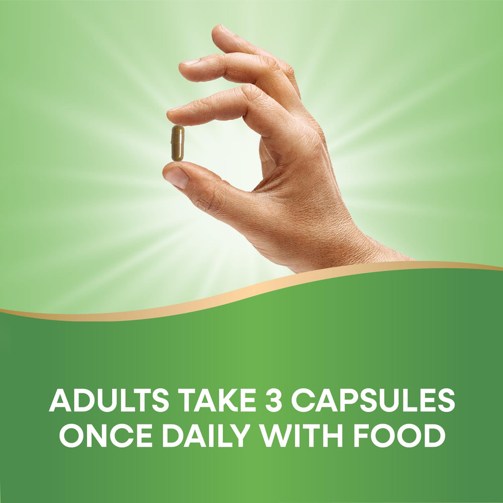 Supplement bottle on neutral background