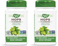 Nature's Way Hops Flowers bottle with label
