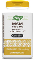 Nature's Way MSM 1000 mg bottle - front view