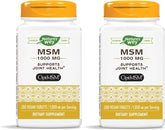 Front label of Nature's Way MSM 1000 mg bottle
