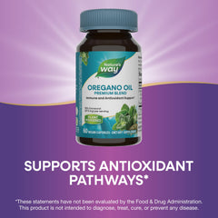 Gluten-free label on Nature's Way Oregano Oil packaging
