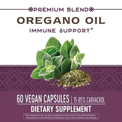 Gluten-free and vegetarian oregano oil capsules