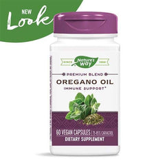 Standardized oregano oil with flaxseed for immune support labeling