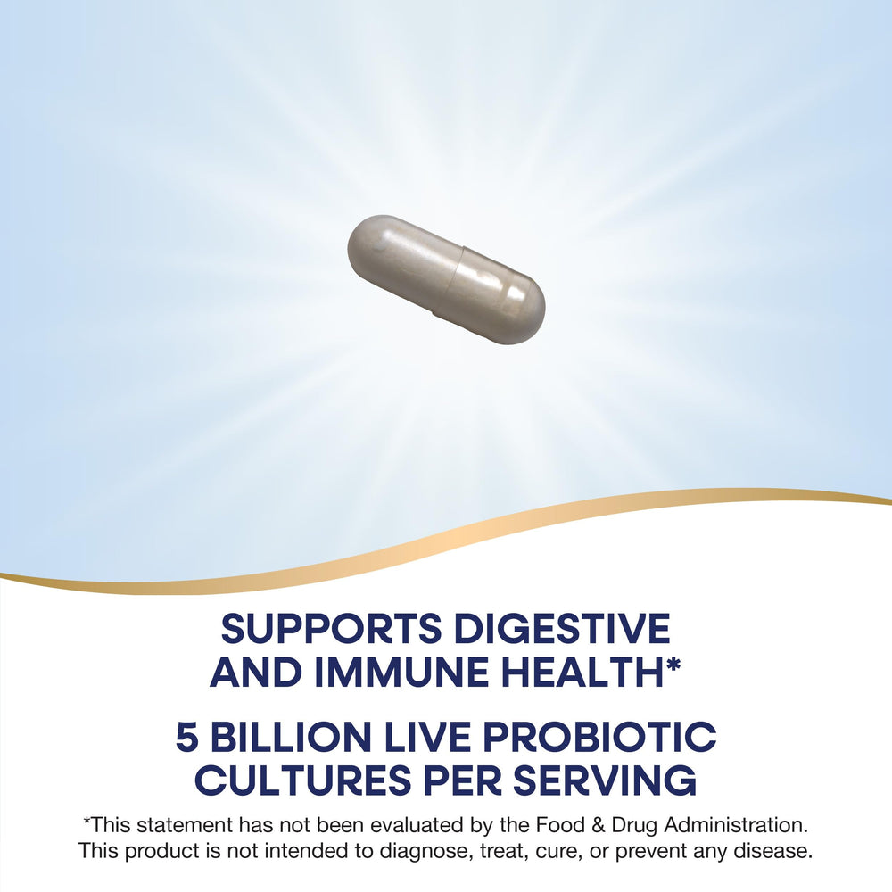 Nature's Way Primadophilus Reuteri gluten-free badge on packaging for sensitive diets.