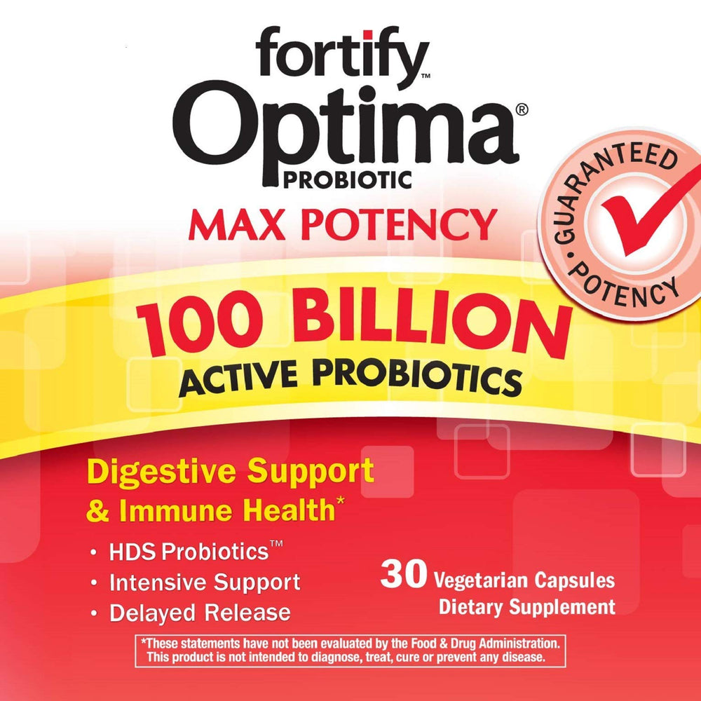 Illustration of multiple probiotic strains included in Fortify Optima