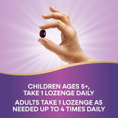 Original elderberry flavor lozenges visual