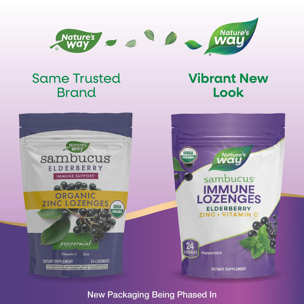 Label highlighting 12.5 mg elderberry extract per lozenge