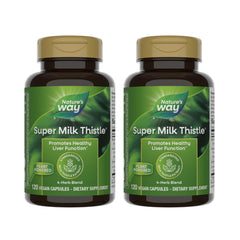 Nature's Way Super Milk Thistle 2-pack front view bottle