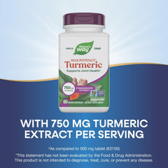 Nature's Way turmeric packaging 60 capsules