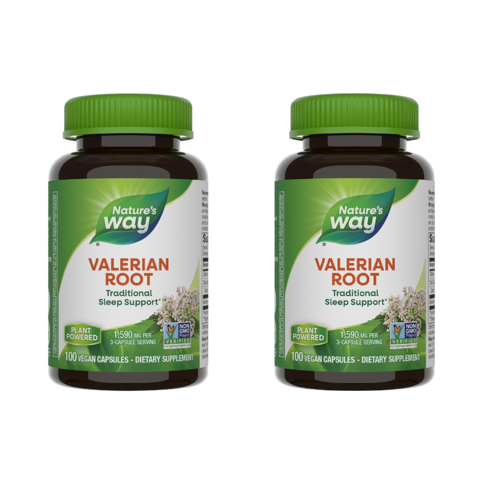 Nature's Way Valerian Root bottle showing Sleep Support label