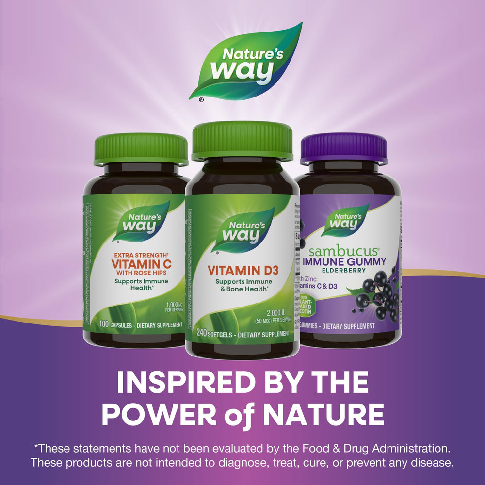 Nature's Way Vitamin D3 immune support visual suggests wellness opportunities