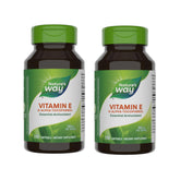 Front view of Nature's Way Vitamin E D-Alpha Tocopherol 100 Softgels 2-Pack bottle