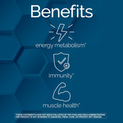 Front label showing vitamins A, C, D, B6 and B12