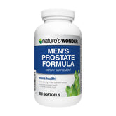 Nature's Wonder Prostate Formula bottle with 200 softgels