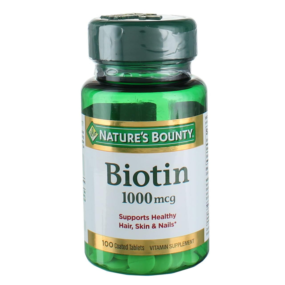 Nature's Bounty Biotin 1000 mcg Tablets Strawberry 3-Pack - front view