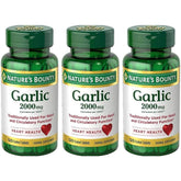 Nature's Bounty Garlic 2000mg tablets bottle – 120 count