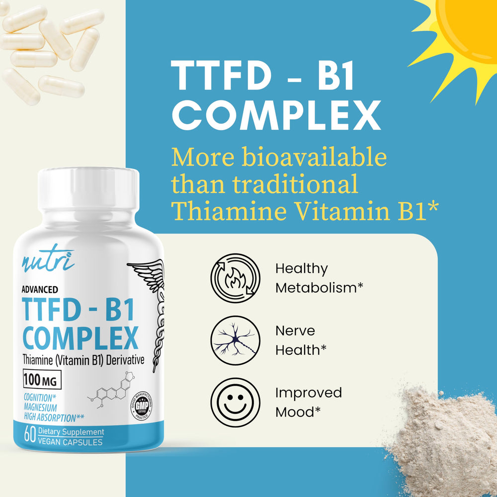 Nature's Fusions TTFD Thiamine B1 bottle product image