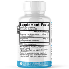 TTFD Thiamine B1 capsule close-up