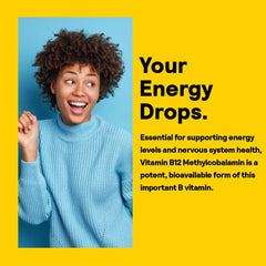 Sugar-free liquid B12 drops with natural mixed berry flavor