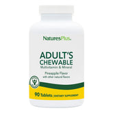 Bottle of Natures Plus Adult's Chewable Multivitamin - Pineapple Flavor, 90 vegetarian tablets