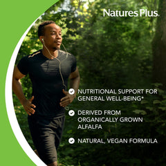 Close-up of Nature's Plus Chlorophyll Complex bottle