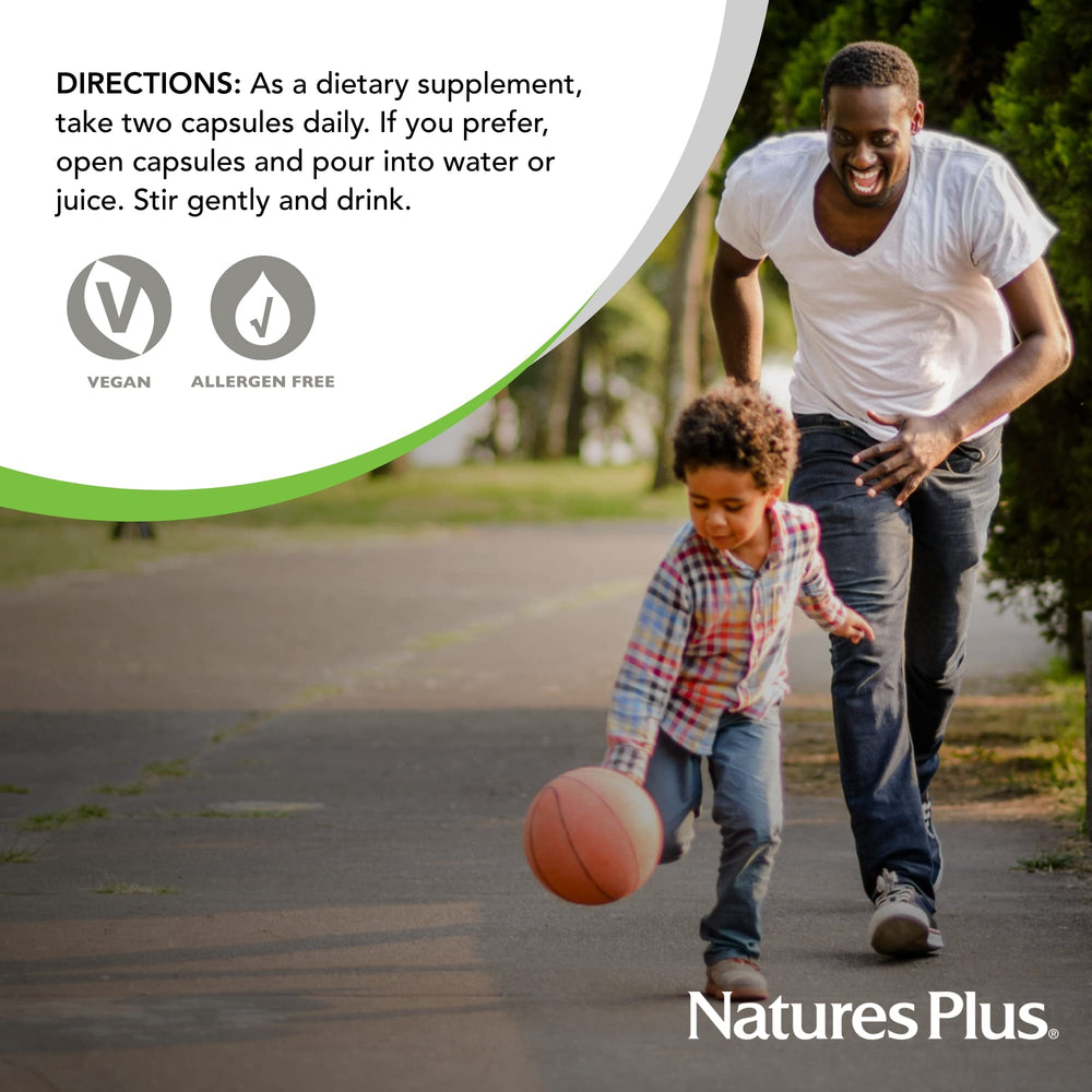 Nutrition facts panel for Nature's Plus Chlorophyll Complex