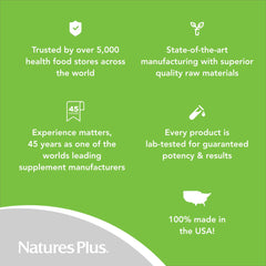Servings information on the bottle label