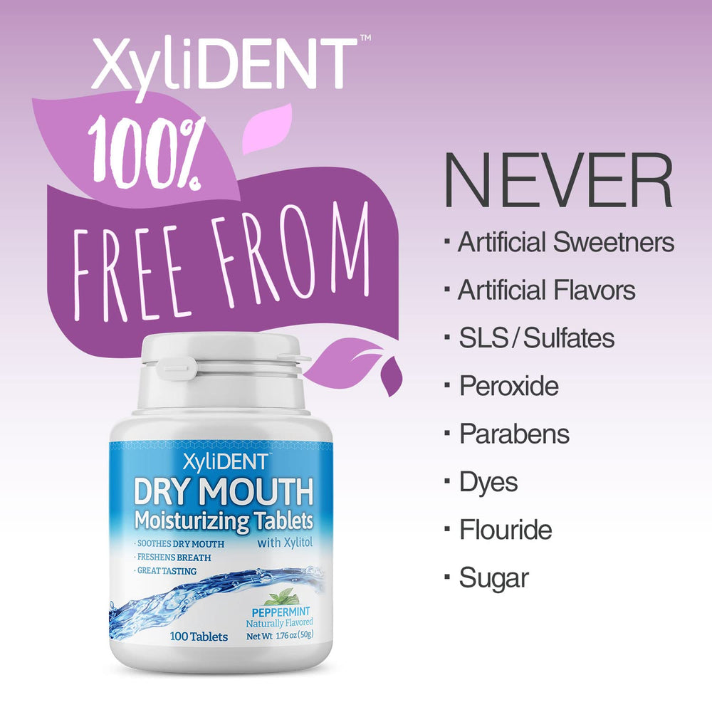 XyliDENT peppermint flavor packaging 100-count box